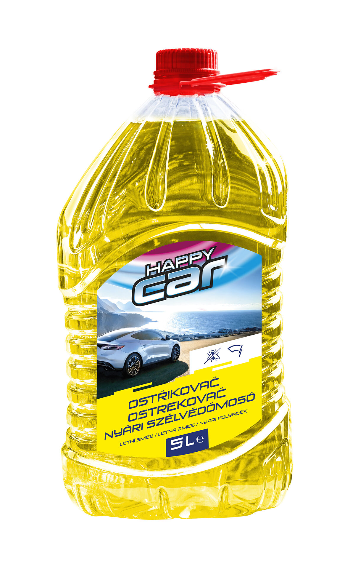 HAPPY CAR Nyári szélvédömosó 5 lt PET
