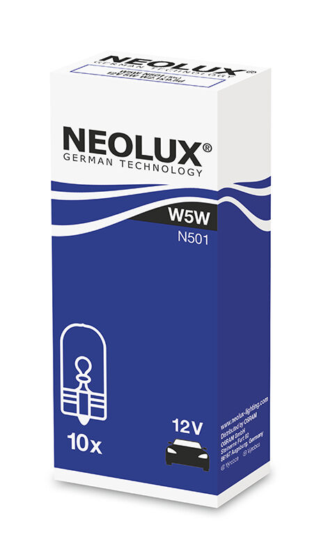 NEOLUX Žiarovka pomocná W5W 12V N501-ks