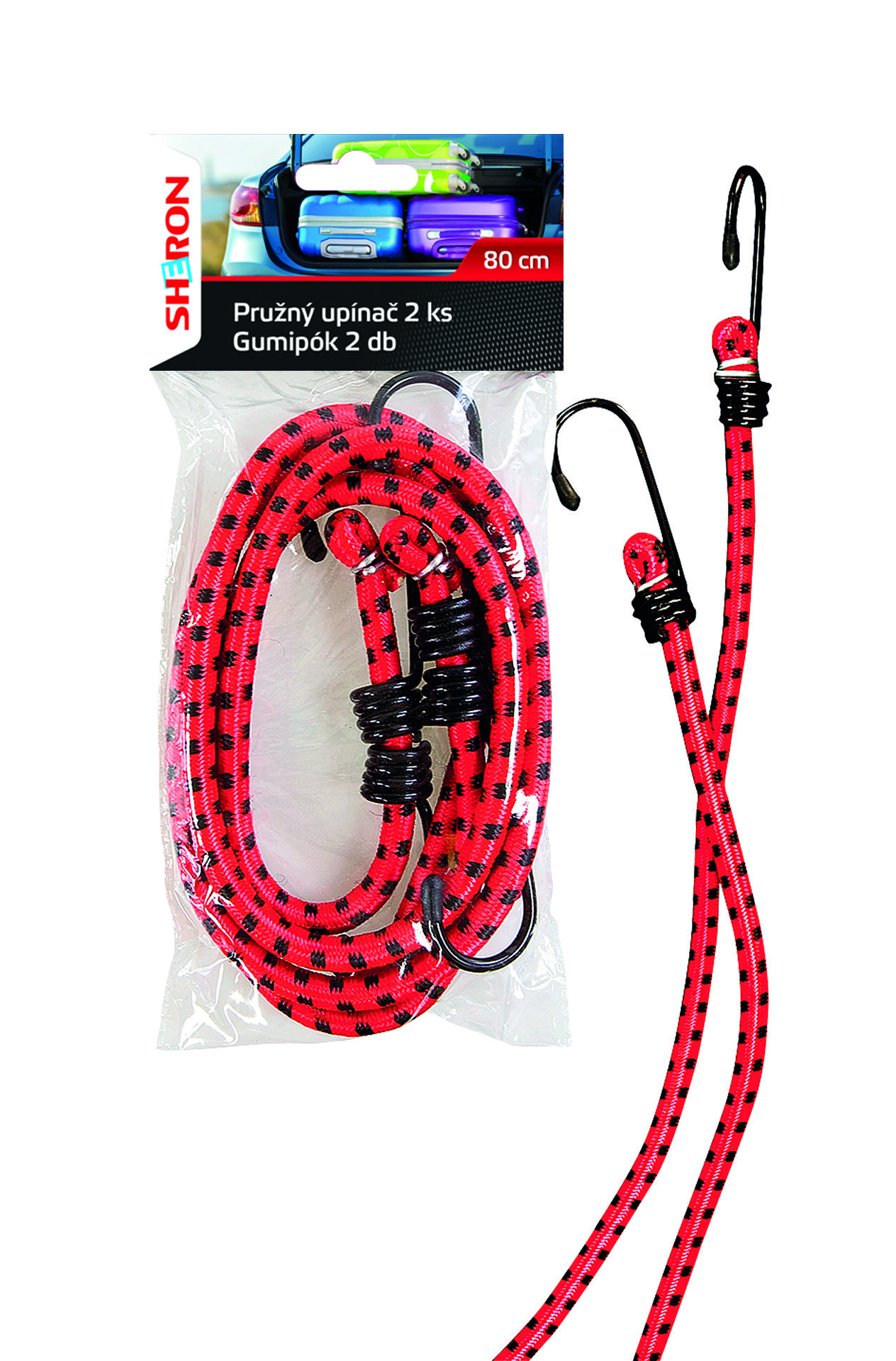 SHERON Pružný upínač 80 cm 2 ks