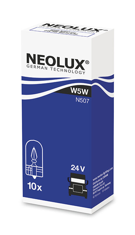 NEOLUX Žárovka pomocná W5W 24V N507-ks