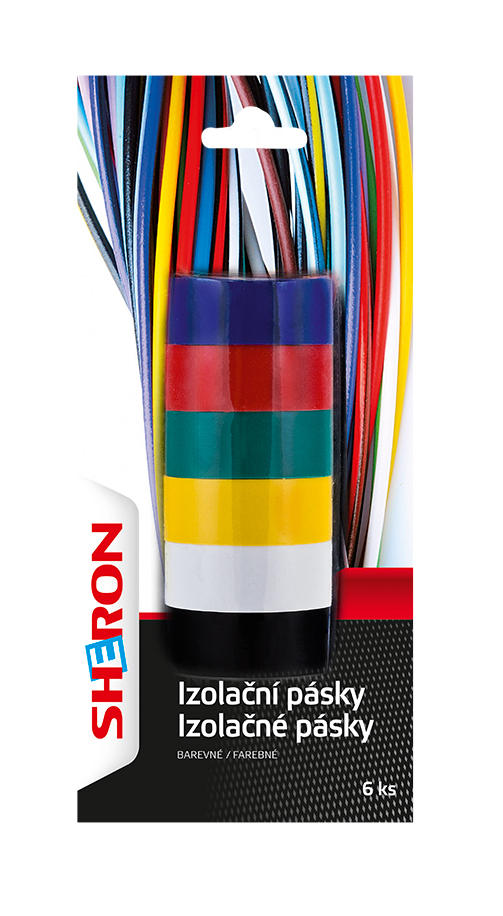 SHERON Páska izolační barevná 6 ks 6000075
